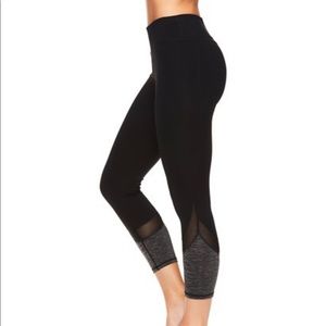 3 for $15 GAIAM black mesh-panel leggings